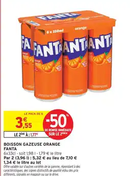 Intermarché Fanta boisson gazeuse orange offre