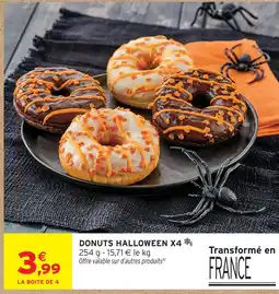 Intermarché Donuts halloween x4 offre