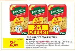 Intermarché Panzani les 3 minutes coquillettes offre