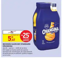 Intermarché Orangina boisson gazeuse standard offre