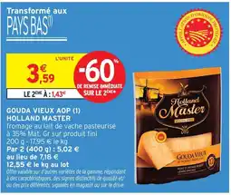 Intermarché Holland master gouda vieux aop offre