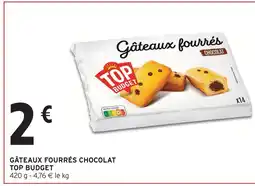Intermarché Top budget gâteaux fourrés chocolat offre