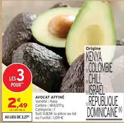 Intermarché Avocat affiné offre