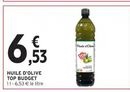 Intermarché Top budget huile d'olive offre