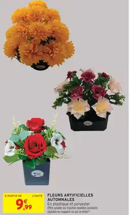 Intermarché Fleurs artificielles automnales offre