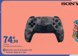 Intermarché Hyper Sony manette sans fil dualsense ps5 offre