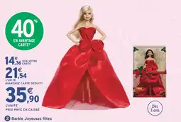 Intermarché Hyper Barbie joyeuses fêtes offre