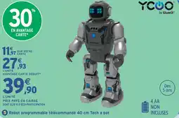 Intermarché Hyper Ycoo robot programmable télécommandé 40 cm tech a bot offre
