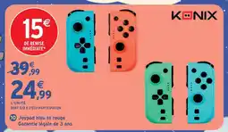 Intermarché Hyper Konix joypad bleu et rouge offre