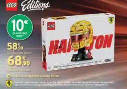 Intermarché Hyper Lego casque lewis hamilton scuderia ferrari offre