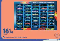 Intermarché Hyper Pack de 40 voitures métal offre