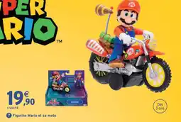 Intermarché Hyper Super mario figurine et sa moto offre