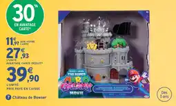 Intermarché Hyper Super mario galaxy le film château de bowser offre