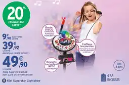 Intermarché Hyper Vtech kidi superstar lightshow offre