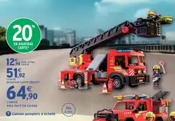 Intermarché Hyper Playmobil camion pompiers à échelle offre