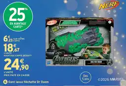 Intermarché Hyper Gant lance fléchette dr doom avengers offre
