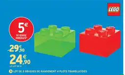 Intermarché Hyper Lego briques de rangement translucides offre