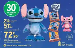 Intermarché Hyper Peluche stitch interactive 43 cm offre
