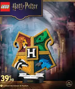 Intermarché Hyper Lego harry potter le blason des maisons de poudlard offre
