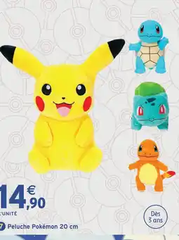Intermarché Hyper Pokémon peluche pokémon 20 cm offre
