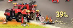 Intermarché Hyper Playmobil pick-up et 2 pompiers offre