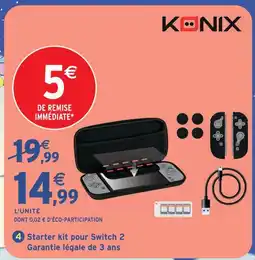 Intermarché Hyper Konix starter kit pour switch 2 offre