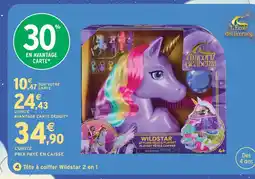Intermarché Hyper Unicorn academy tête à coiffer wildstar 2 en 1 offre