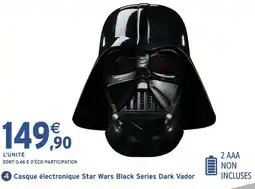 Intermarché Hyper Casque électronique star wars black series dark vador offre