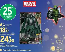 Intermarché Hyper Marvel figurine dr doom électronique offre