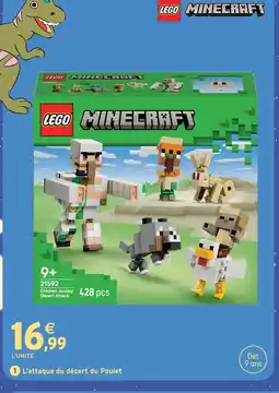 Intermarché Hyper Lego l'attaque du désert du poulet minecraft offre