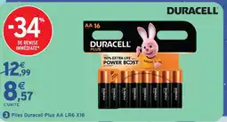 Intermarché Hyper Duracell piles plus aa lr6 x16 offre