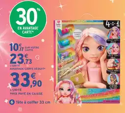 Intermarché Hyper Rainbow high tête à coiffer 33 cm offre