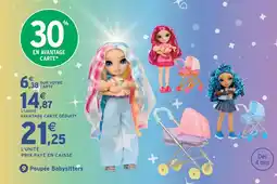 Intermarché Hyper Rainbow high poupée babysitters offre