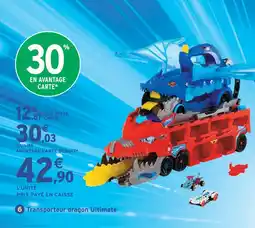 Intermarché Hyper Hot wheels 6 transporteur dragon ultimate offre