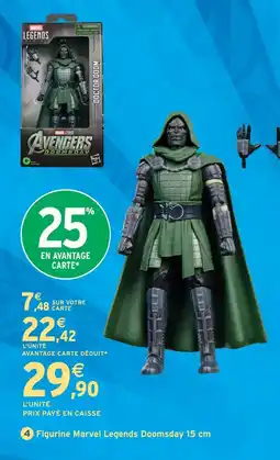 Intermarché Hyper Marvel avengers figurine marvel legends doomsday 15 cm offre