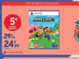 Intermarché Hyper Mojang studios minecraft ps5 offre