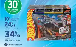 Intermarché Hyper Hot wheels circuit courses f1 offre