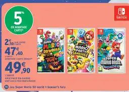Intermarché Hyper Jeu super mario 3d world + bowser's fur offre