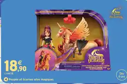 Intermarché Hyper 4 poupée et licornes ailes magiques unicorn academy offre