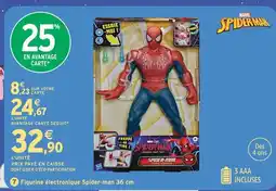 Intermarché Hyper Msrvel figurine électronique spider-man 36 cm offre