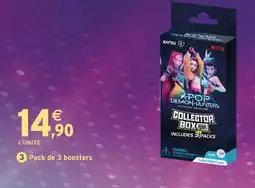 Intermarché Hyper Kayou pack de 3 boosters k-pop demon hunters offre