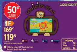 Intermarché Hyper Logicom tablette enfant 10 logikids star offre