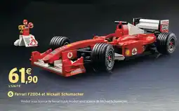 Intermarché Hyper Lego ferrari f2004 et mickaël schumacher offre