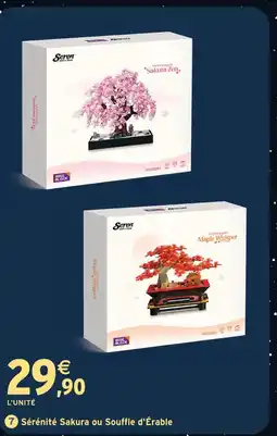 Intermarché Hyper Auldey toys sérénité sakura ou souffle d'érable offre