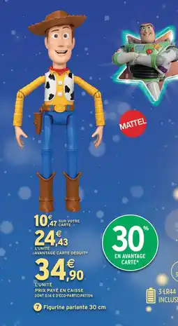 Intermarché Hyper Toy story figurine parlante 30 cm offre