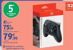 Intermarché Hyper Nintendo switch manette pro controller offre