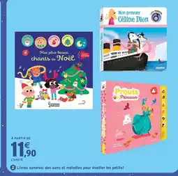 Intermarché Hyper Livres sonores: des sons et mélodies pour éveiller les petits! offre