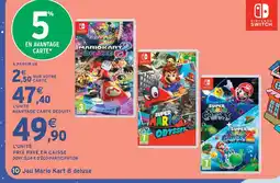 Intermarché Hyper Nintendo switch jeu mario kart 8 deluxe offre