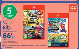 Intermarché Hyper Nintendo jeu super mario party jamboree - nintendo switch 2 édition + jamboree tv offre