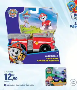 Intermarché Hyper Paw patrol véhicule + figurine pat' patrouille offre